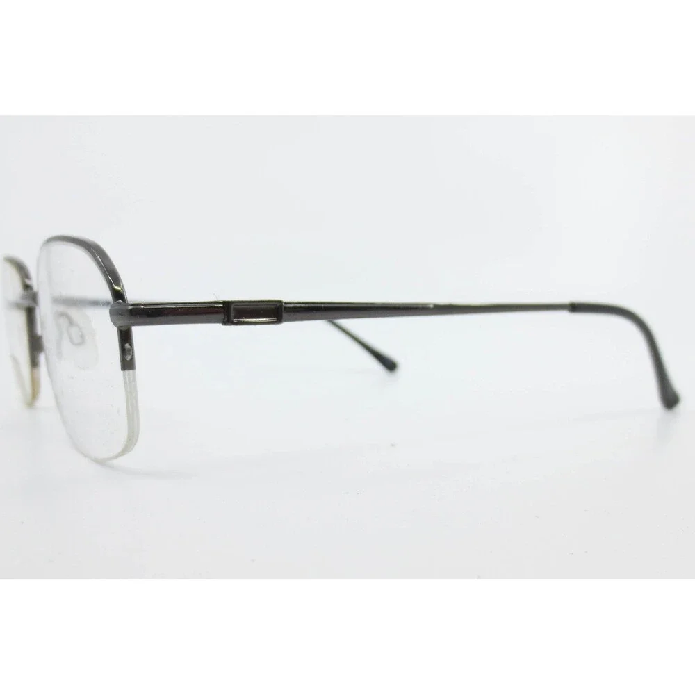 Modern Greg Eyeglasses Gunmetal Semi Rimless Metal Frames 54-16-145 36712